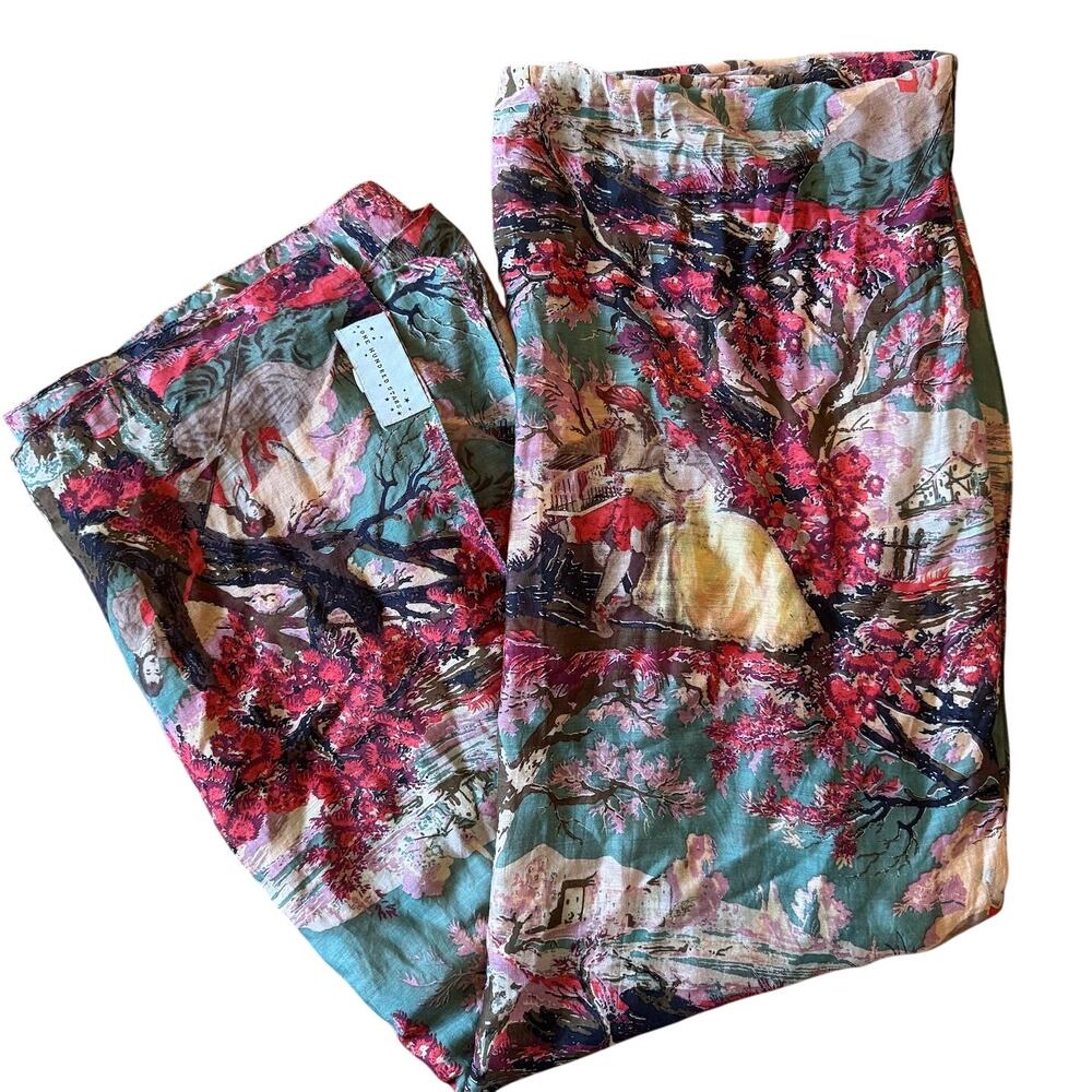 One Hundred Stars Country Toile Floral Scarf Wrap Large